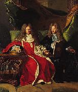 Hyacinthe Rigaud Pierre-Cardin Lebret (1639-1710) and his son Cardin Le Bret (1675-1734), Sweden oil painting artist